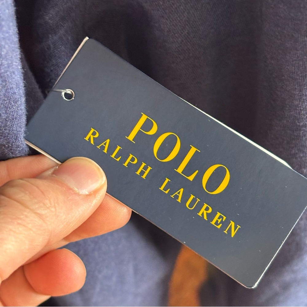 Polo Ralph Lauren Navy Luxury Jersey Pullover Hoodie Men’s 5XLT NWT - Picture 6 of 11